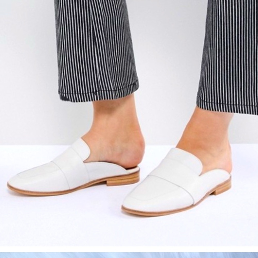 Free People Cream Slip-On Loafers